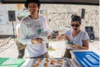 Taller de Cocina Uruguay en la feria de la calle Emilio Romero y Avda. Agraciada