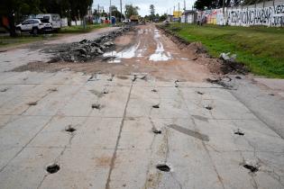 Avance de obras en Av. Don Pedro de Mendoza y Teniente Rinaldi