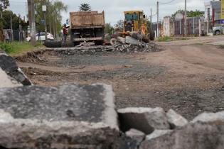 Avance de obras en Av. Don Pedro de Mendoza y Teniente Rinaldi Avance de obras en Av. Don Pedro de Mendoza y Teniente Rinaldi