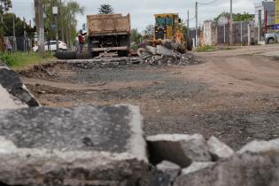 Avance de obras en Av. Don Pedro de Mendoza y Teniente Rinaldi