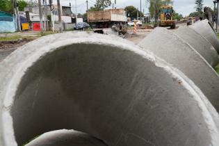 Avance de obras en Av. Don Pedro de Mendoza y Teniente Rinaldi