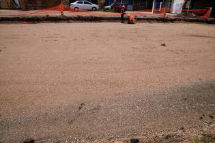 Avance de trabajos de pavimentación en la calle Pedro de Mendoza esquina Carlos A. López Avance de trabajos de pavimentación en la calle Pedro de Mendoza esquina Carlos A. López , 24 de octubre de 2023