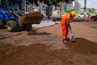Fotos Avance de obra plaza en ramba plaza Banco República