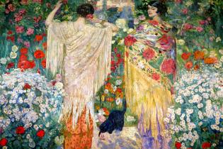"Las Manolas", óleo autoría de Pedro Blanes Viale "Las Manolas", óleo autoría de Pedro Blanes Viale