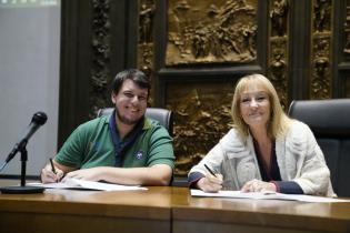 Firma de convenio con Movimiento Scout