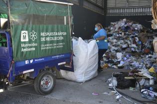 Traslado de bolsones en cooperativa CAMVU a planta de clasificación