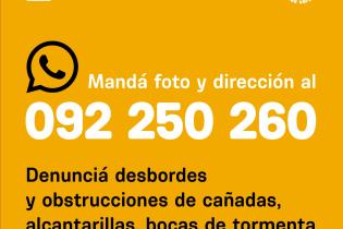 Alerta meteorológica Whatsapp 092 - Amarilla