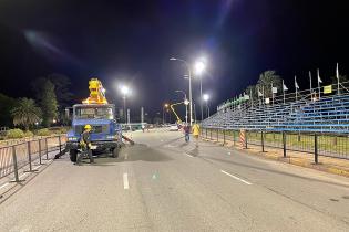 Ampliación de red lumínica de las canteras del Parque Rodó