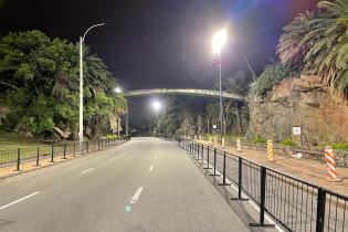 Ampliación de red lumínica de las canteras del Parque Rodó