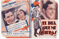 Afiche de presentación de Carlos Gardel en el teatro Rex en 1931 