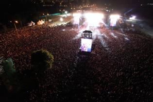 Toma aérea del Festival Montevideo Late