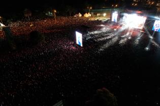 Toma aérea del Festival Montevideo Late