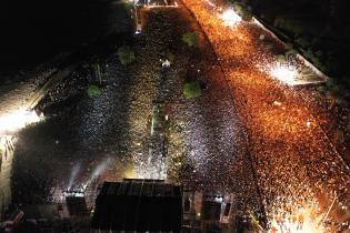 Toma aérea del Festival Montevideo Late