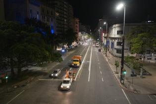 Avance de obras en ciclovía de Avda. 18 de Julio