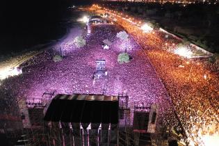 Toma aérea del Festival Montevideo Late