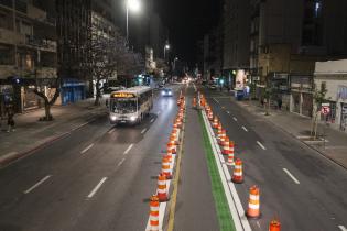 Avance de obras en ciclovía de Avda. 18 de Julio Avance de obras en ciclovía de Avda. 18 de Julio