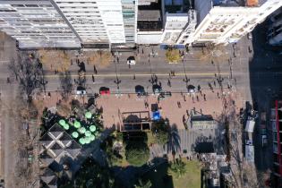 Paseo peatonal en Av. 18 de Julio