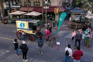 Paseo peatonal en Av. 18 de Julio