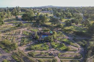 Foto aérea del Rosedal del Prado