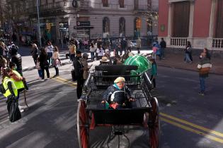 Paseo peatonal en Av. 18 de Julio