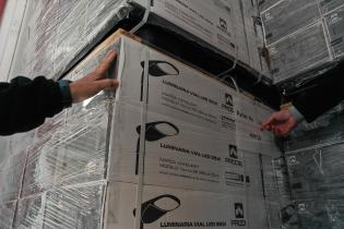 Arribo de luminarias con destino a la Unidad Técnica de Alumbrado Público (UTAP) Arribo de luminarias con destino a la Unidad Técnica de Alumbrado Público (UTAP)