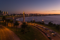 Vista área de Montevideo