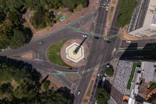 Vista aérea de Obelisco a los Constituyentes de 1830