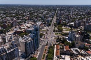 Vista aérea de la Cruz del Papa Juan Pablo II 