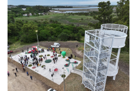 Inauguración del mirador de Santiago Vázquez