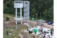 Inauguración del mirador de Santiago Vázquez