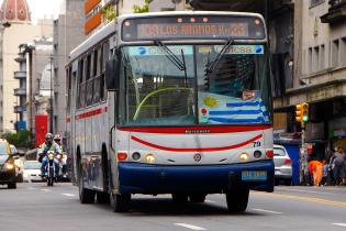 Ómnibus en Avenida 18 de julio