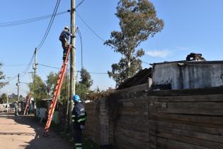 Obras de Montevideo se ilumina en el barrio Torre 8 Obras de Montevideo se ilumina en el barrio Torre 8