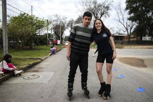 Peatonal barrial en el barrio Municipal