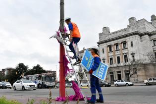 Limpieza de cartelería