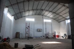Obras del presupuesto participativo en el gimnasio Huracán del Paso de la Arena Obras del presupuesto participativo en el gimnasio Huracán del Paso de la Arena