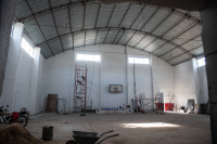 Obras del presupuesto participativo en el gimnasio Huracán del Paso de la Arena