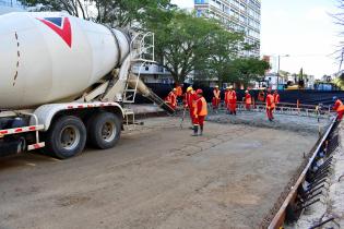 Obras en la calle Albo