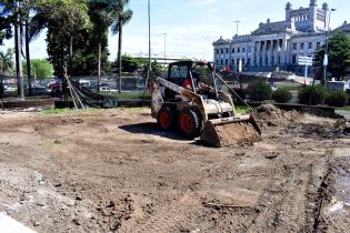 Obras en el entorno del Palacio Legislativo