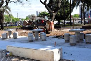 Obras en el entorno del Palacio Legislativo