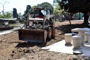 Obras en el entorno del Palacio Legislativo