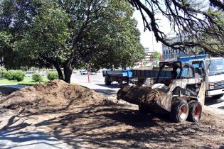 Obras en el entorno del Palacio Legislativo