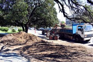 Obras en el entorno del Palacio Legislativo