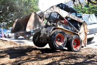 Obras en el entorno del Palacio Legislativo