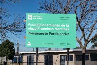 Obras del Presupuesto Participativo en la plaza Francisco Martínez