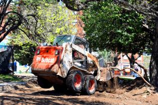 Obras en el entorno del Palacio Legislativo