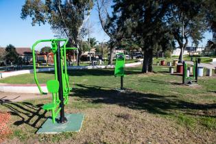 Obras del Presupuesto Participativo en la plaza Francisco Martínez