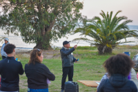 Observación nocturna del cielo en playa chica del Parque Punta Yeguas