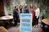 Representantes de Vital Strategies en la Cantina Saludable de la Junta Departamental de Montevideo