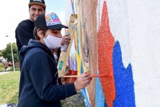 Mural en Crece Flor de Maroñas