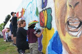 Mural en Crece Flor de Maroñas